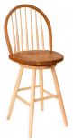1025 25" Bow Back Bar Stool with 360 Degree Swivel