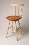 0725 25" Sculpted Bar Stool with Memory Swivel