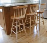 1929 29" Temple Bar Stool with Memory Swivel