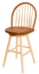 1125 25" Bow Back Bar Stool with Memory Swivel
