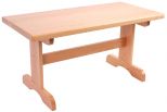 1627 Modern Rounded Trestle Backless 3' Bench
