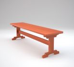 2327 Modern Stepped Trestle Backless 5' Bench