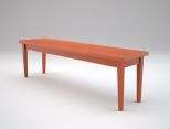 0827 Tapered Leg Backless 5' Bench